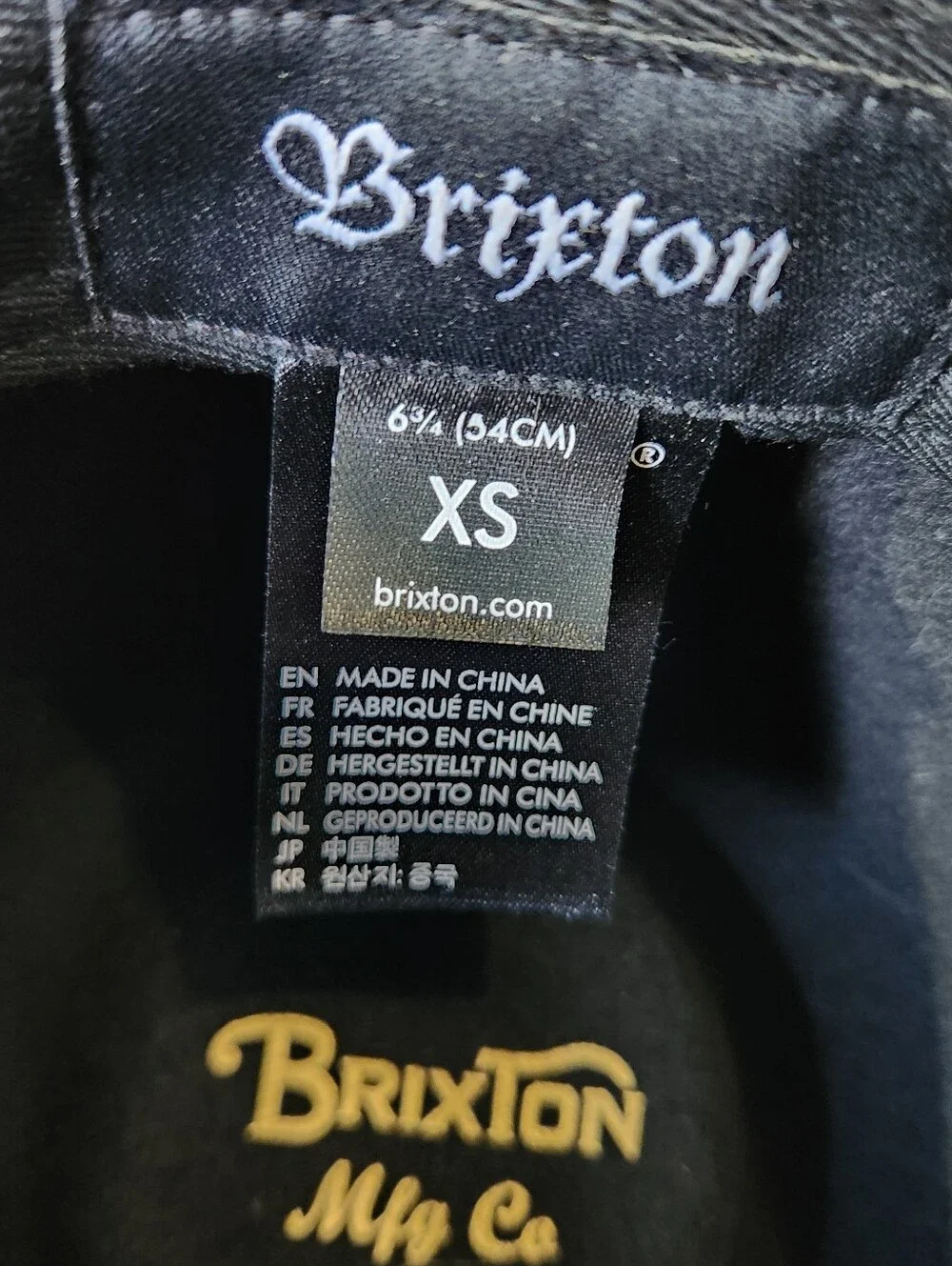 Brixton Black 100% Wool Felt Wide Brim Fedora Hat XS 54cm